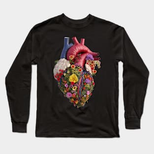 Floral Heart Long Sleeve T-Shirt